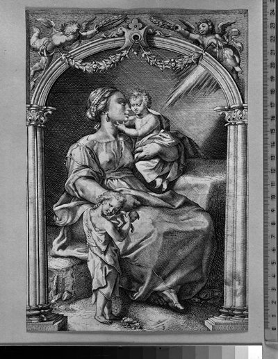 Carinho pelo próximo de Hendrick Goltzius