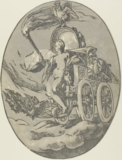 Nox, placa sete de Demogorgon e as Deidades de Hendrick Goltzius