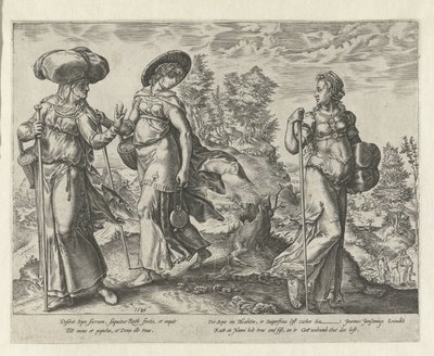 Orpa deixa Naomi e Ruth
A história de Rute (título da série) de Hendrick Goltzius