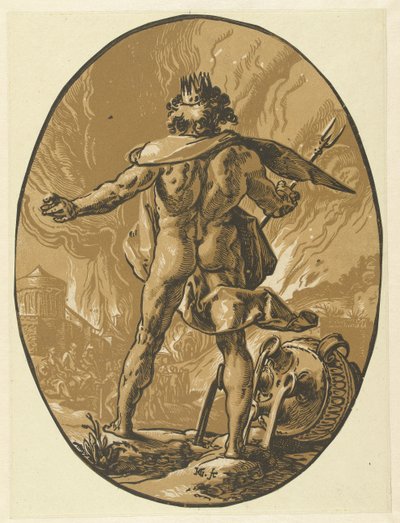 Plutão Deuses e Deusas (título da série) de Hendrick Goltzius