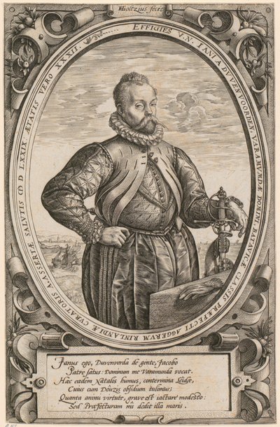 Retrato de Jan [Johann] van Duvenvoorde de Hendrick Goltzius