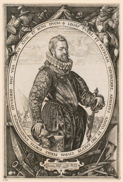 Retrato de Jaques de la Faille de Hendrick Goltzius