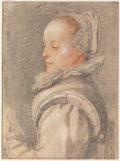 Retrato de uma jovem mulher de Hendrick Goltzius