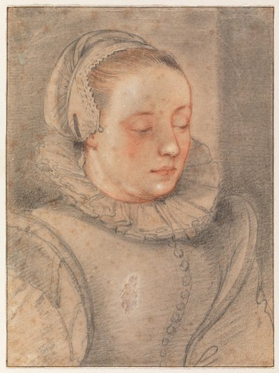 Retrato de uma jovem mulher de Hendrick Goltzius