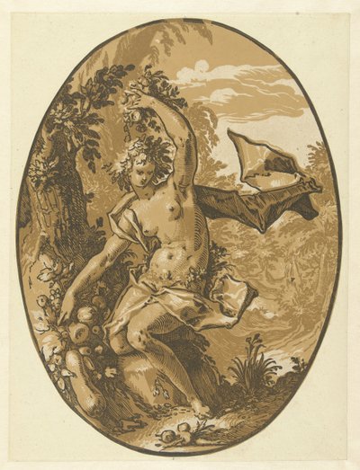 Prosérpina Deuses e Deusas (título da série) de Hendrick Goltzius