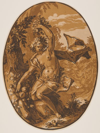 Prosérpina, de As divindades de Hendrick Goltzius