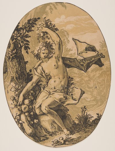 Prosérpina, de As divindades de Hendrick Goltzius