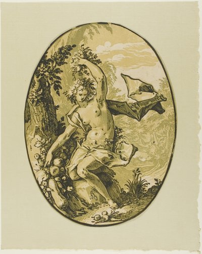 Proserpina, prato cinco de Demogorgon e as Divindades de Hendrick Goltzius