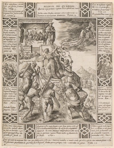 Regnum Dei quaerere, página 4 da série «Alegorias da fé cristã» de Hendrick Goltzius