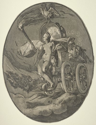 Sete Divindades: Nox (Noite) de Hendrick Goltzius