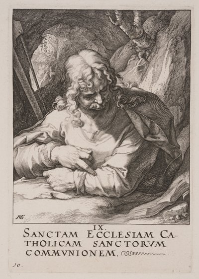 São Tiago Menor, de Cristo, dos Apóstolos e de São Paulo com o Credo de Hendrick Goltzius