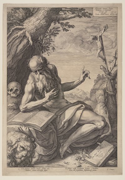 São Jerónimo de Hendrick Goltzius