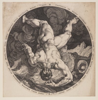 Tântalo, de Os Quatro Desgraçados de Hendrick Goltzius