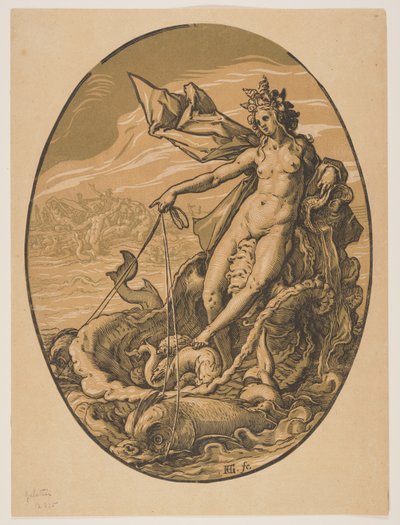 Tétis, de As divindades de Hendrick Goltzius