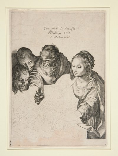 A Adoração dos Pastores de Hendrick Goltzius