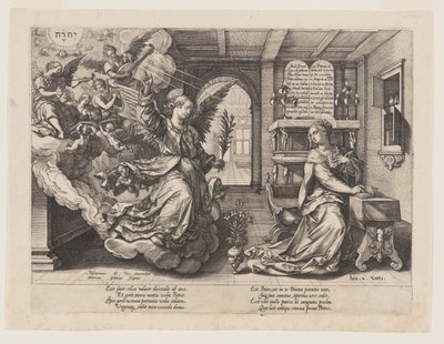 A Anunciação de Hendrick Goltzius