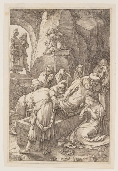 O Sepultamento, de A Paixão de Hendrick Goltzius