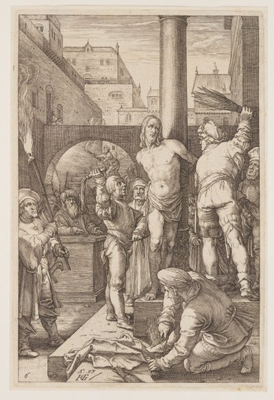 A Flagelação, de A Paixão de Hendrick Goltzius