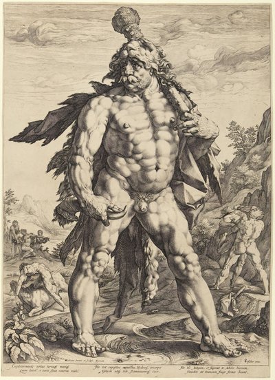 O grande Hércules, ou «Knollenman» de Hendrick Goltzius