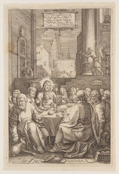 A Última Ceia, de A Paixão de Hendrick Goltzius