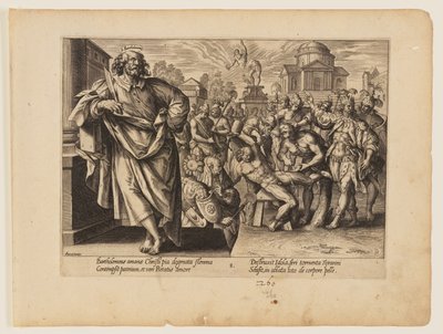 O Martírio de São Bartolomeu, de O Martírio de Cristo e dos Apóstolos de Hendrick Goltzius