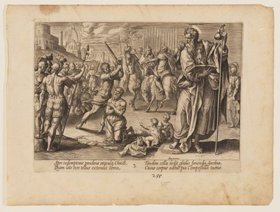 O martírio de São Tiago Maior, de O martírio de Cristo e dos Apóstolos de Hendrick Goltzius