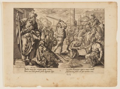 O Martírio de São Paulo, de O Martírio de Cristo e dos Apóstolos de Hendrick Goltzius