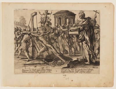 O Martírio de São Filipe, de O Martírio de Cristo e dos Apóstolos de Hendrick Goltzius