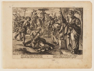 O Martírio de São Tomé, de O Martírio de Cristo e dos Apóstolos de Hendrick Goltzius