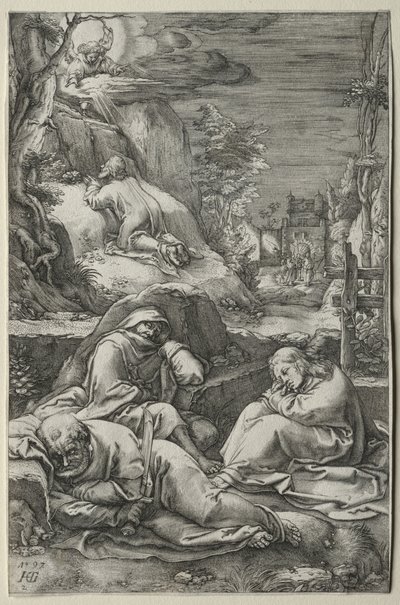 A Paixão: A Agonia no Jardim de Hendrick Goltzius