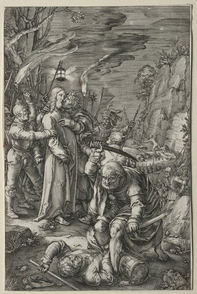 A Paixão: A Traição de Cristo de Hendrick Goltzius