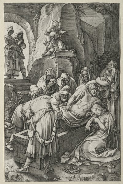 A Paixão: O Sepultamento de Hendrick Goltzius
