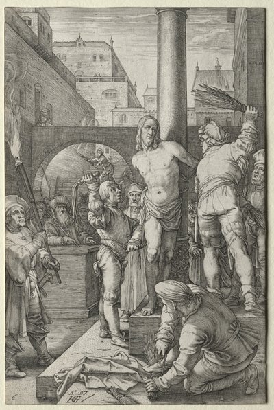 A Paixão: A Flagelação de Hendrick Goltzius