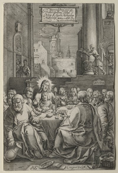 A Paixão: A Última Ceia de Hendrick Goltzius
