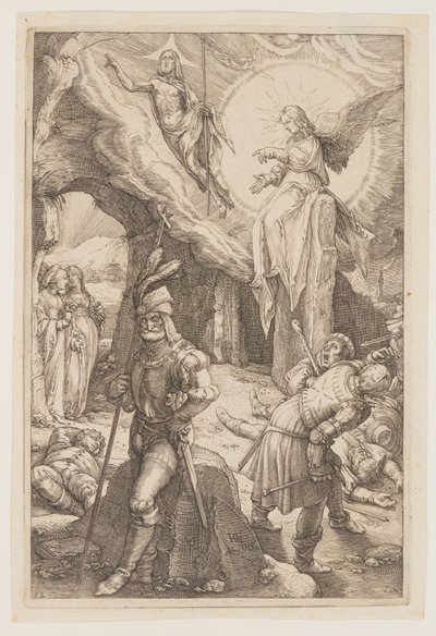 A Ressurreição, de A Paixão de Hendrick Goltzius