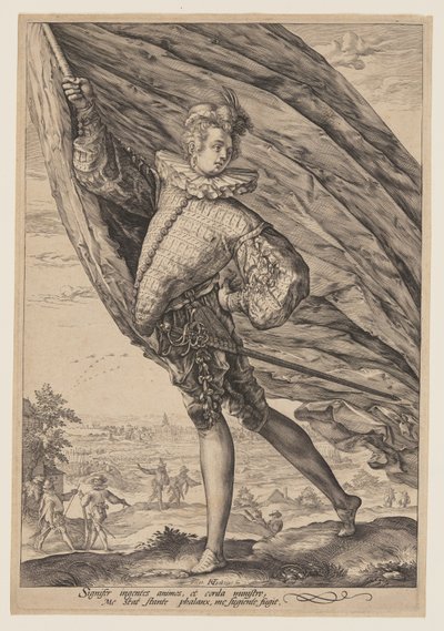 O porta-estandarte de Hendrick Goltzius