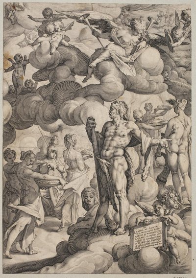 O casamento de Cupido e Psique de Hendrick Goltzius