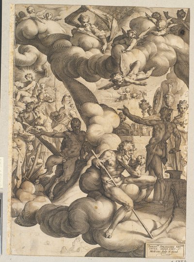 O casamento de Cupido e Psique de Hendrick Goltzius