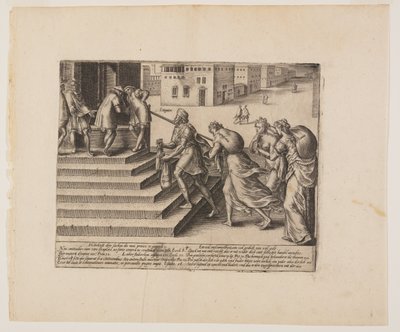 Justiça desigual, de Litis Abusus (Os abusos da lei) de Hendrick Goltzius