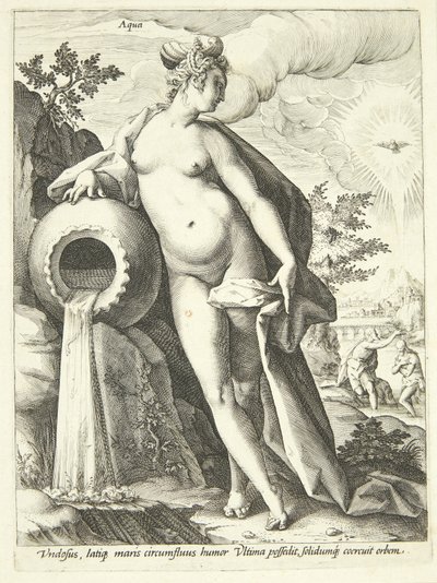 Água (Aqua) de Hendrick Goltzius