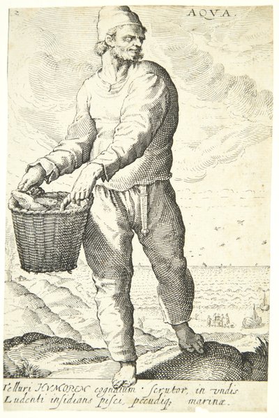 Água (Aqua) de Hendrick Goltzius