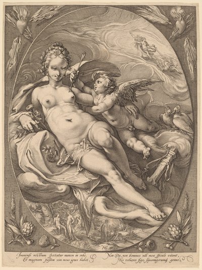 Vênus e Cupido de Hendrick Goltzius