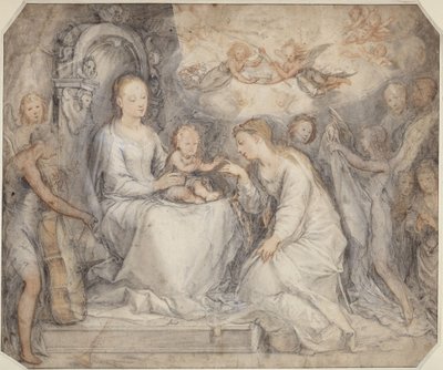 Casamento de Santa Catarina de Hendrick Goltzius