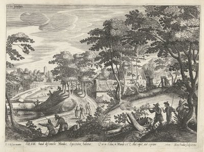 Paisagem com cena de caça de Hendrick Hondius (I)
