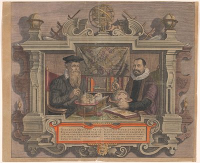Retrato de Jodocus Hondius e Gerard Mercator de Hendrick Hondius (rejected attribution)