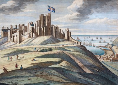Castelo de Dover no início do século XVIII de Hendrick Hulsberg