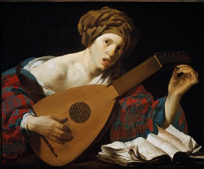 Um Leitor de Alaúde (Pintura de Hendrick Jansz Terbrugghen
