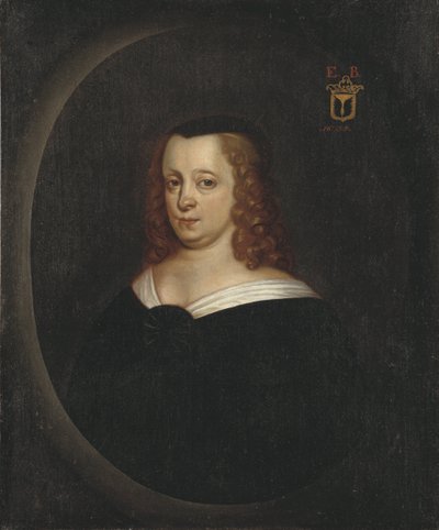 Condessa Ebba Brahe, cortesã sueca, favorita do Rei Gustav Adolf da Suécia - Retrato de Ebba Brahe de Hendrick Munnichhoven
