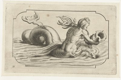 Cavalo marinho com tronco macho
Nouveau Livre des Dieux et Deeßes De la Marine Bouckje of Sea Gods and Goddesses (título da série) de Hendrick de Keyser (I)