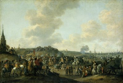 A partida de Carlos II de Inglaterra de Scheveningen, 2 de Junho de 1660 de Hendrick de Meijer